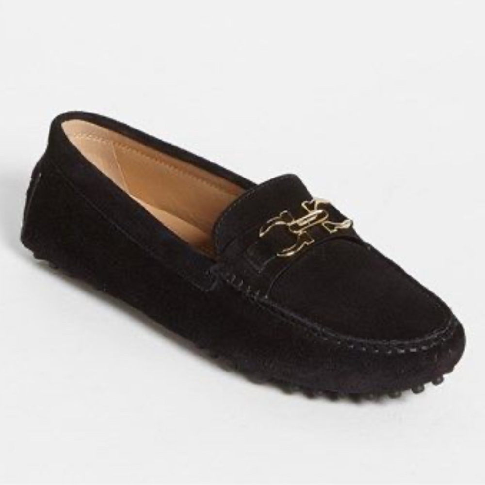 FERRAGAMO -| SABA Black Suede Loafers